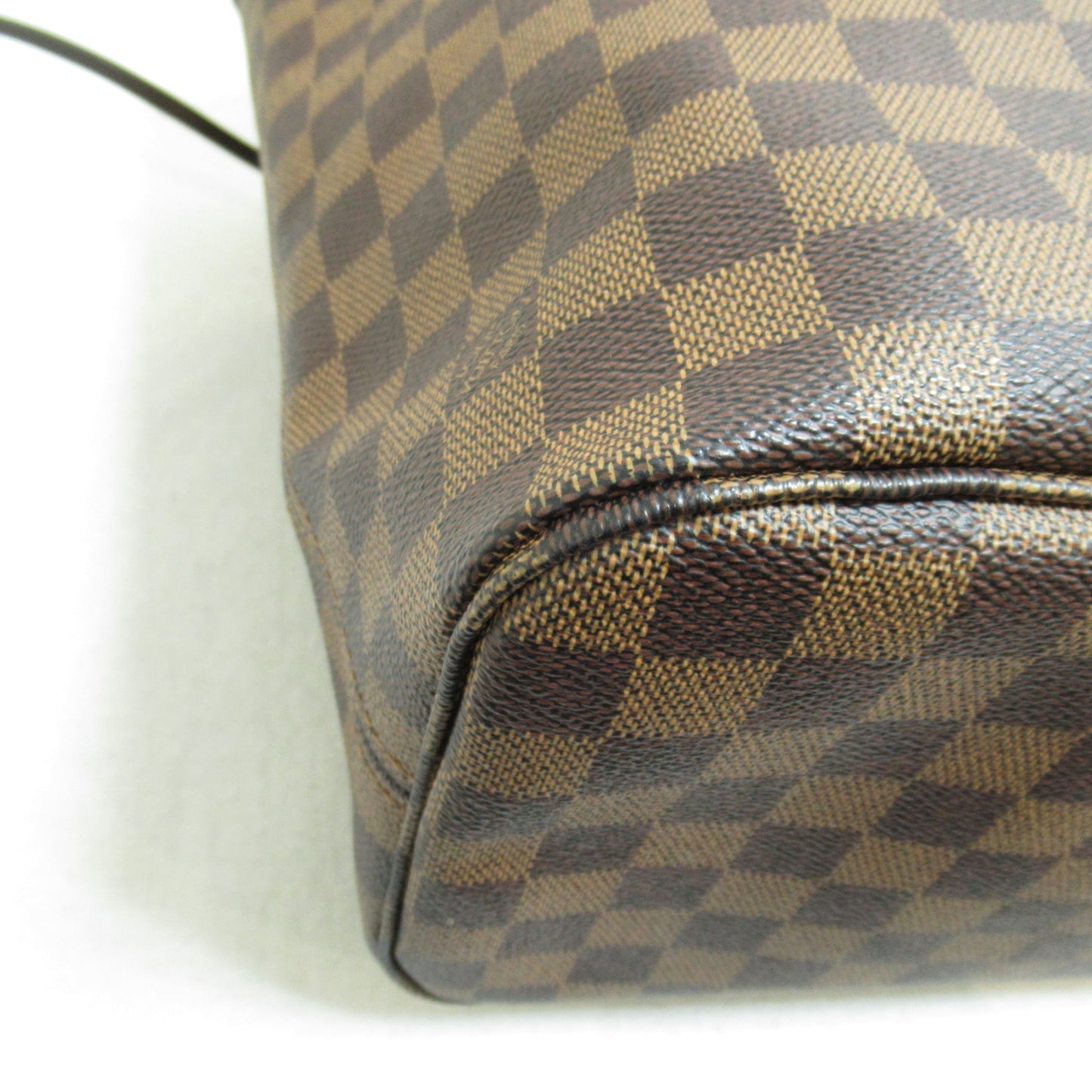 LOUIS VUITTON Neverfull MM Brown Ebene Damier PVC coated canvas N51105