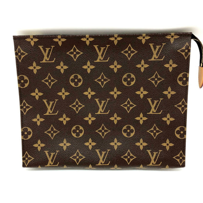 LOUIS VUITTON Posh Toilette 26 M47542 Brown Gold Hardware Pouch Monogram Women's Second Bag