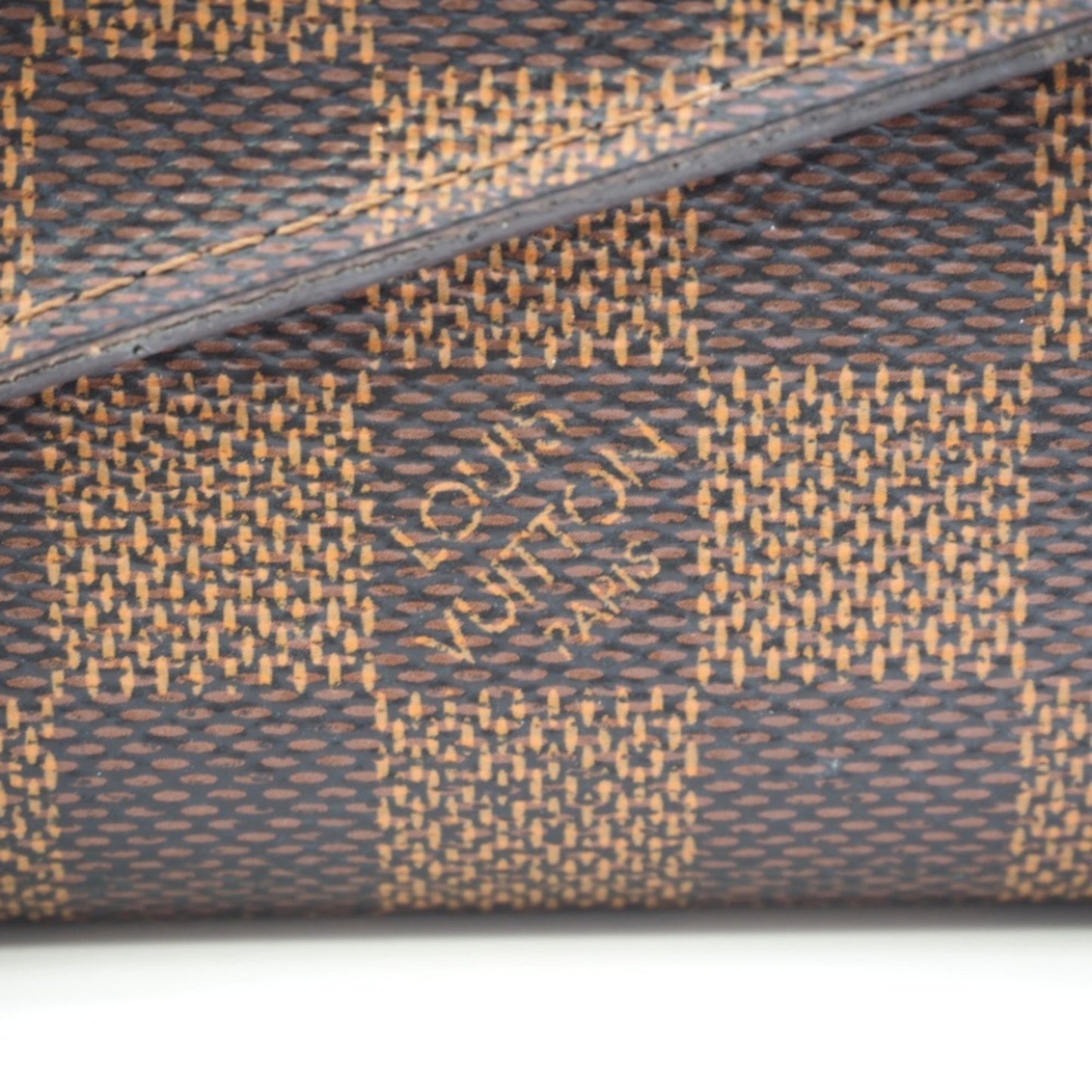 LOUIS VUITTON N60114 Portefeuil Sarah Damier Long Wallet Brown Women's