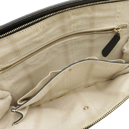 Gucci handbag tote bag shoulder leather black 391987