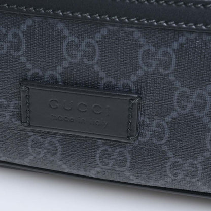 GUCCI GG Supreme Soft Belt Bag Waist 474293 Black Men's