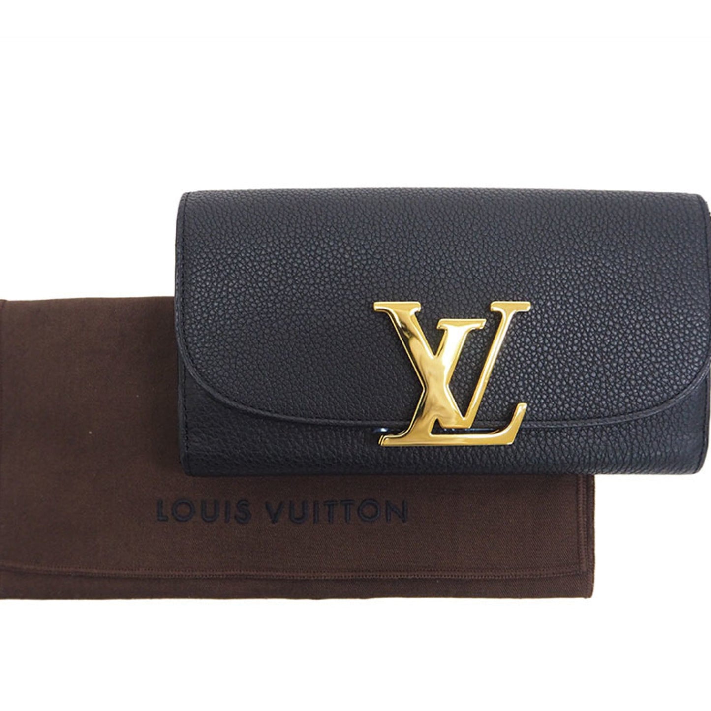 Louis Vuitton Portofeuil Vivienne M58266 Taurillon Leather Noir