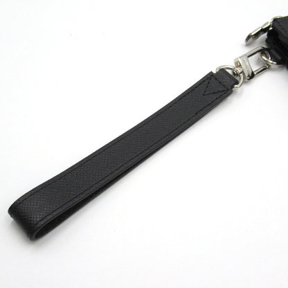 LOUIS VUITTON Zippy Dragonne Black Black Taiga leather M69409