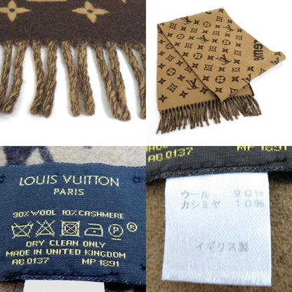 LOUIS VUITTON Muffler xSupreme Supreme Monogram Wool/Cashmere Brown/Beige Unisex MP1891