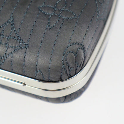 LOUIS VUITTON Minaudiere Clutch Bag M95802 Monogram Motard Gray Series Silver Metal Fittings 2WAY Chain Shoulder Clasp