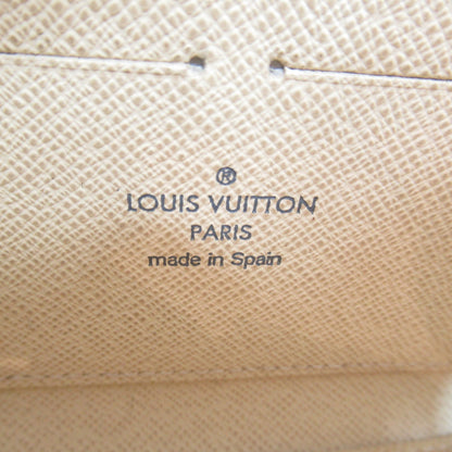 LOUIS VUITTON Zippy Wallet Round Long Wallet Ivory Damier Azur PVC coated canvas N60019
