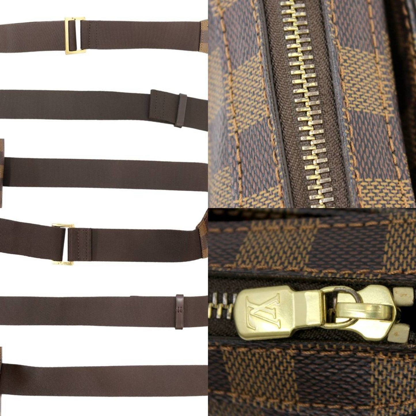 LOUIS VUITTON Jeronimos Waist Pouch Body Bag Shoulder Damier Ebene N51994 CA1097