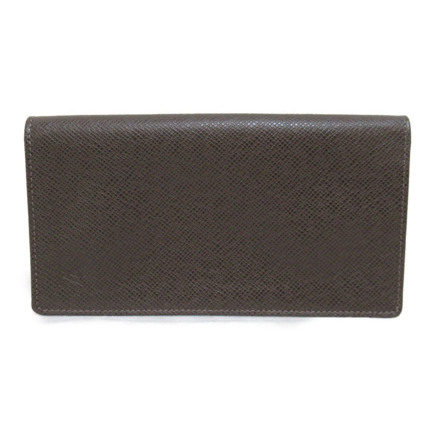 LOUIS VUITTON Porto Cartes Credit Billfold Brown Grizzly Taiga leather M31008