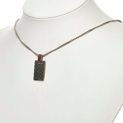 Gucci Diamante Motif Necklace Silver Red Green SV925 Ladies GUCCI
