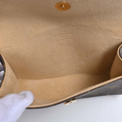 LOUIS VUITTON Monogram Pochette Florentine Waist Bag M51855 Brown Women's