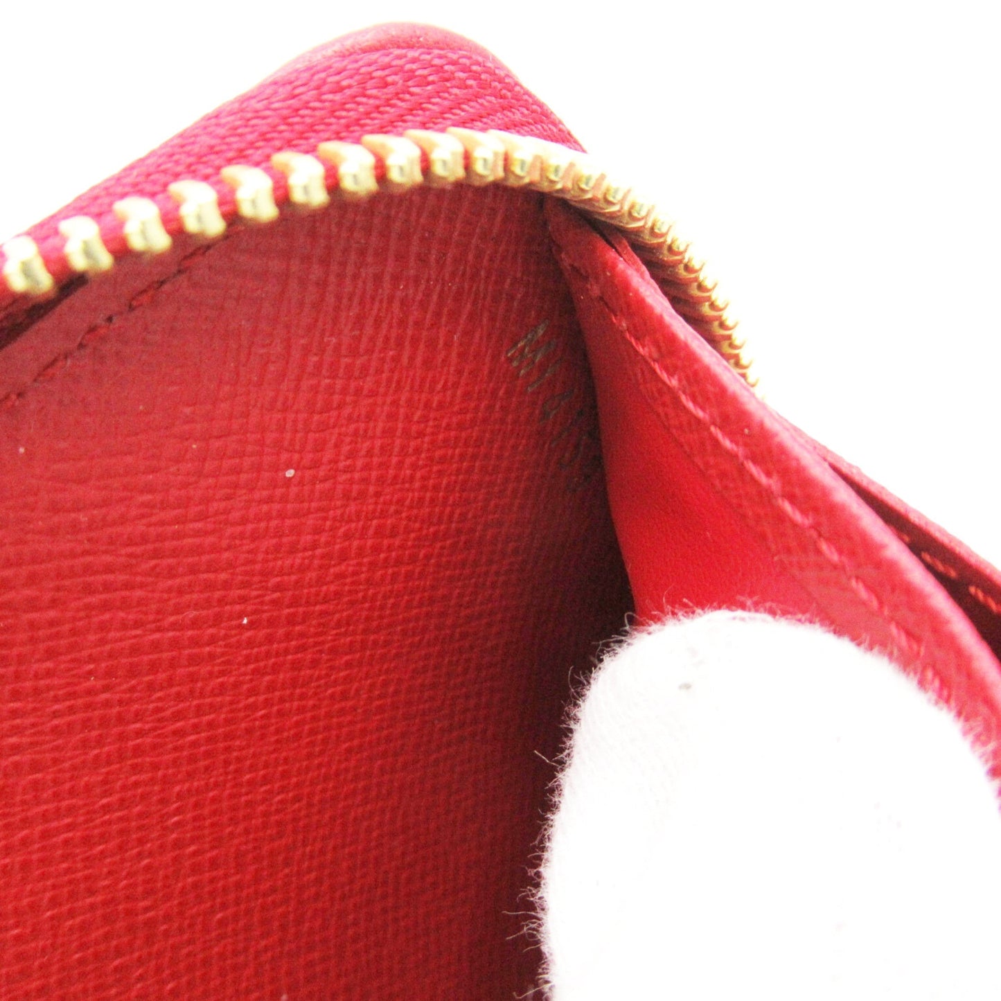 LOUIS VUITTON Zippy wallet Brown Red Cerise Monogram PVC coated canvas leather M61854