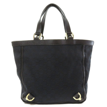 Gucci 130739 GG Tote Bag Canvas Leather Ladies