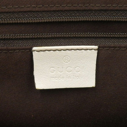 Gucci GG Canvas Tote Bag Logo Handbag Brown White 189831 002122