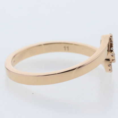 Gucci Ring GG Diamond K18 Pink Gold No. 11 Ladies GUCCI K21001204