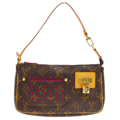 LOUIS VUITTON★ 2006 POCHETTE ACCESSOIRES HAND BAG MONOGRAM PERFO M95183 70223