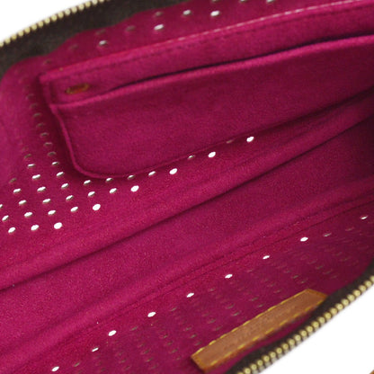 LOUIS VUITTON★ 2006 POCHETTE ACCESSOIRES HAND BAG MONOGRAM PERFO M95183 70223