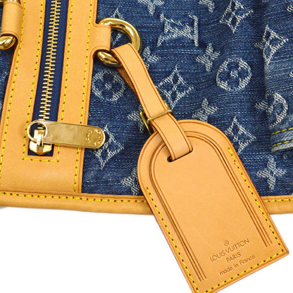 LOUIS VUITTON★ FLAT SHOPPER HAND TOTE BAG MONOGRAM DENIM M95018 92672
