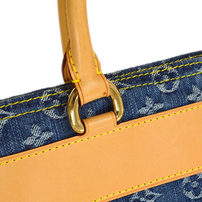 LOUIS VUITTON★ FLAT SHOPPER HAND TOTE BAG MONOGRAM DENIM M95018 92672