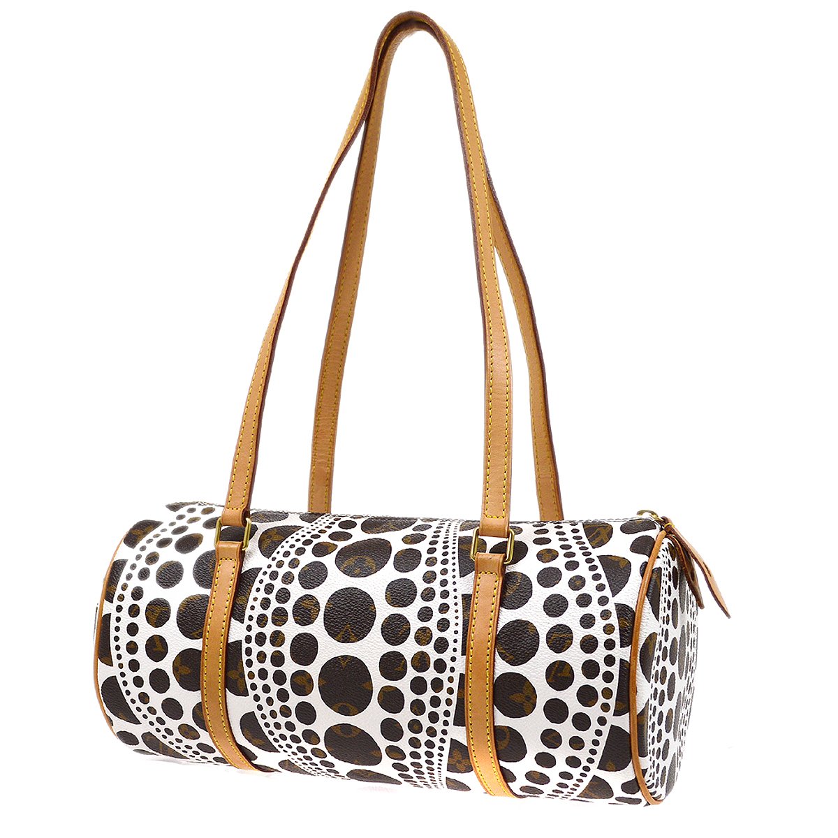 LOUIS VUITTON★ x Kusama 2012 PAPILLON 30 PUMPKIN DOT M40687 72343