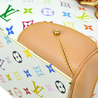 LOUIS VUITTON★ 2011 CLAUDIA HAND BAG WHITE MONOGRAM MULTI M40193 83898