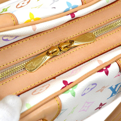 LOUIS VUITTON★ 2011 CLAUDIA HAND BAG WHITE MONOGRAM MULTI M40193 83898