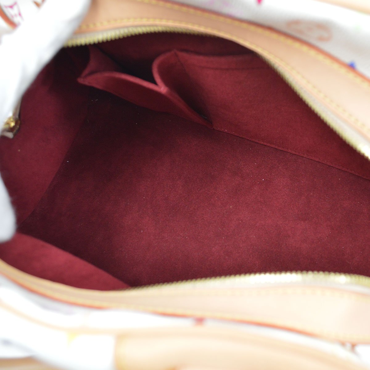 LOUIS VUITTON★ 2011 CLAUDIA HAND BAG WHITE MONOGRAM MULTI M40193 83898