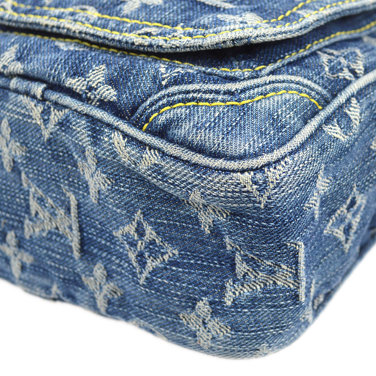 LOUIS VUITTON★ 2007 CAMERA BAG SHOULDER BAG INDIGO MONOGRAM DENIM M95348 00697