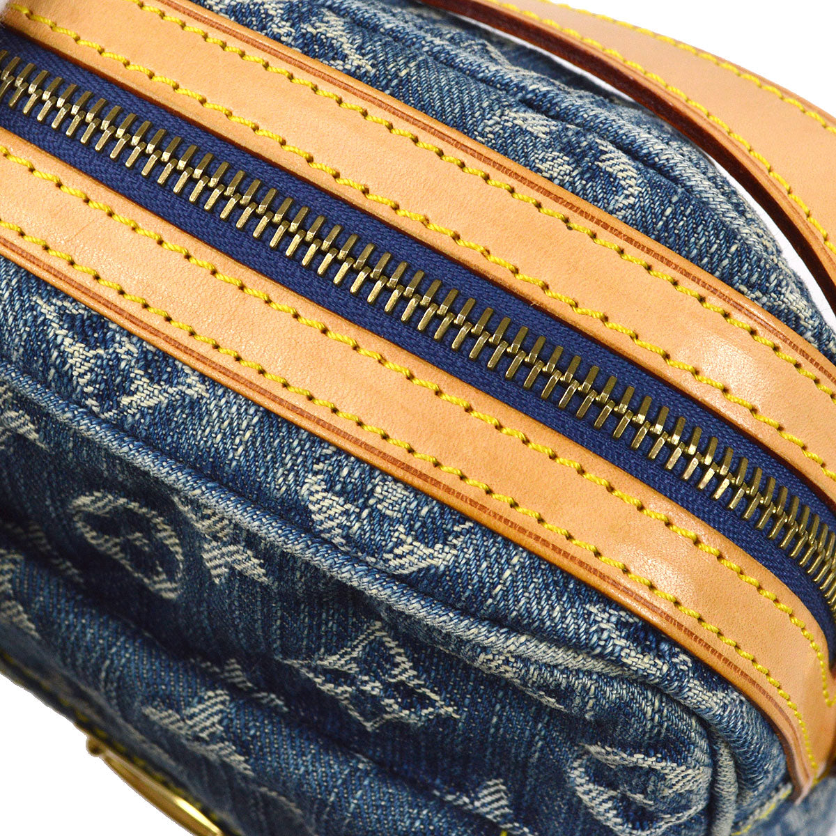 LOUIS VUITTON★ 2007 CAMERA BAG SHOULDER BAG INDIGO MONOGRAM DENIM M95348 00697