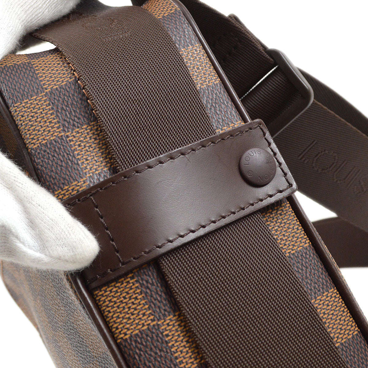 LOUIS VUITTON★ 2008 OLAF PM SHOULDER BAG DAMIER N41442 93554
