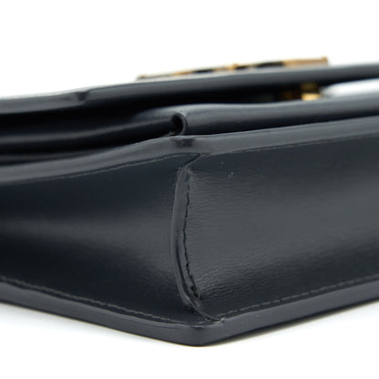 Saint Laurent Sunset Chain Wallet Calfskin Noir GHW