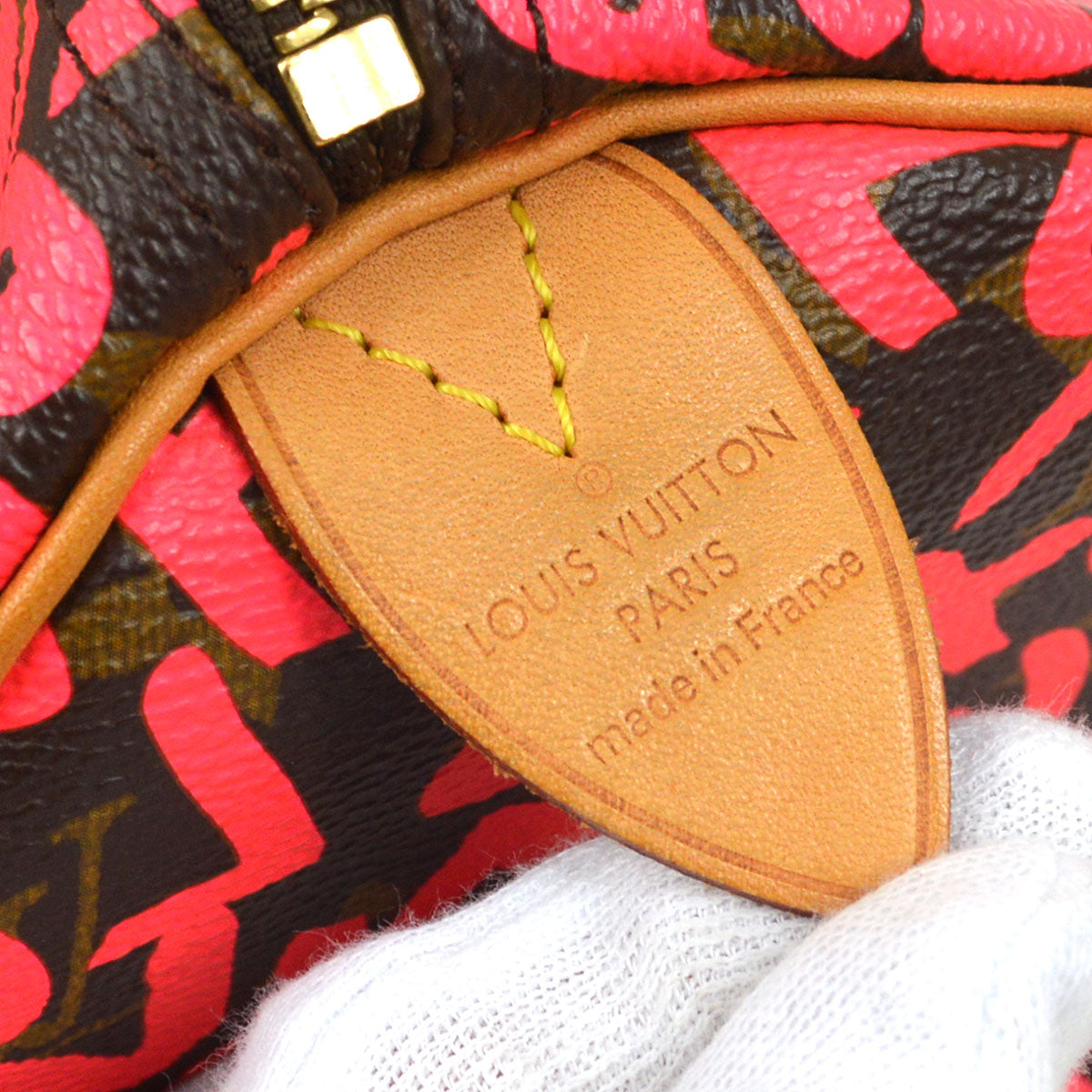 LOUIS VUITTON★ 2009 SPEEDY 30 MONOGRAM GRAFFITI M93704 A46525k
