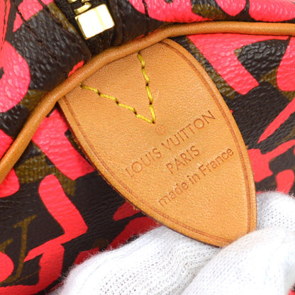 LOUIS VUITTON★ 2009 SPEEDY 30 MONOGRAM GRAFFITI M93704 A46525k