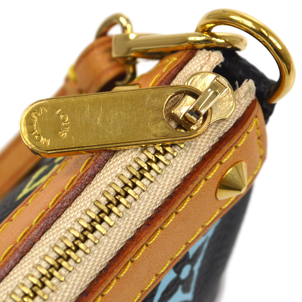 LOUIS VUITTON★ 2007 POCHETTE ACCESSOIRES 2way MULTICOLOR M92648 35796