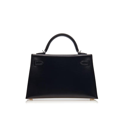 Hermes Kelly 20 Sellier Mini Noir Box Leather