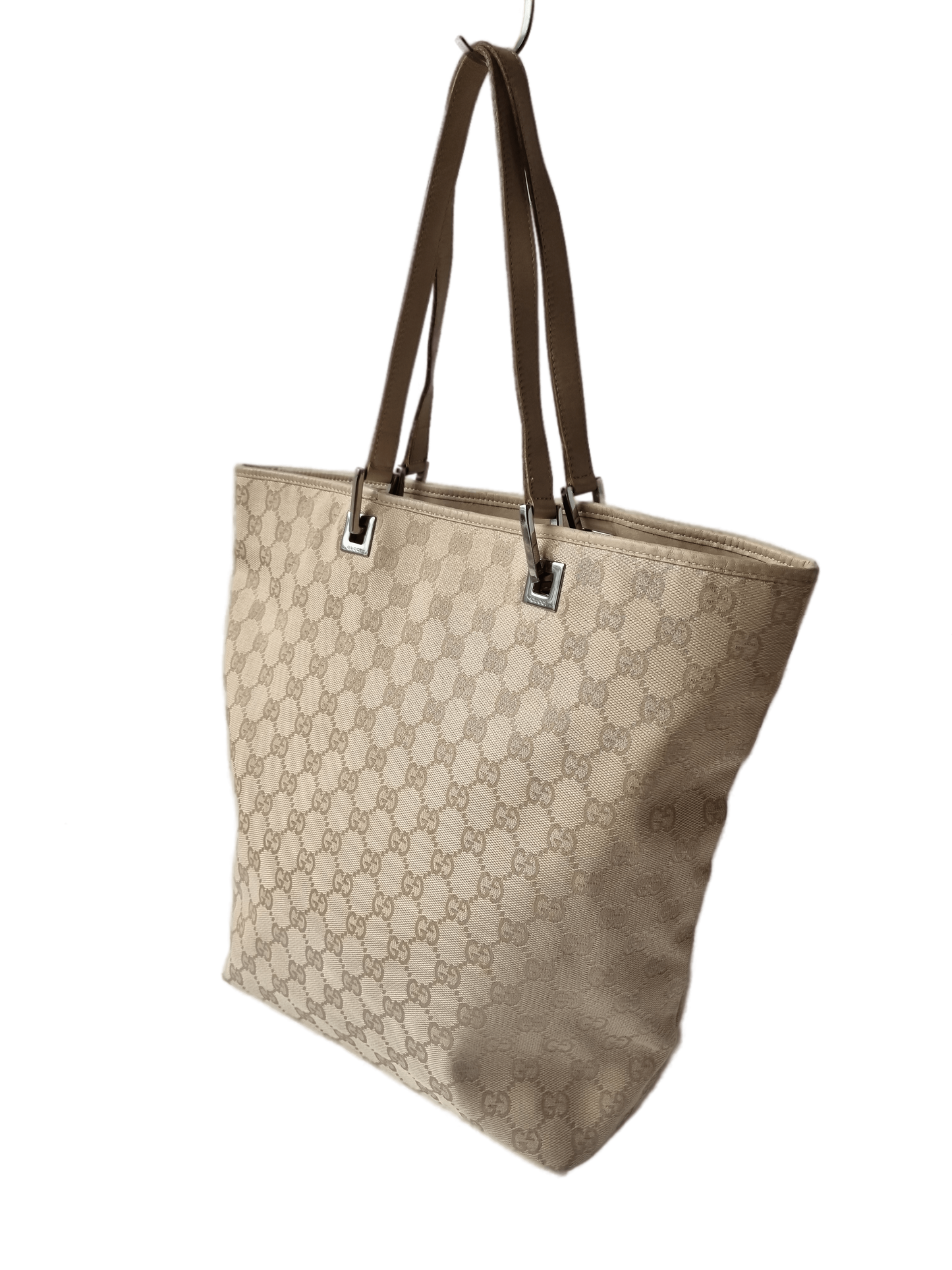 Gucci Beige Jacquard Tote