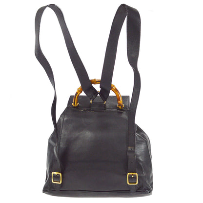 GUCCI Bamboo Backpack Black 26801