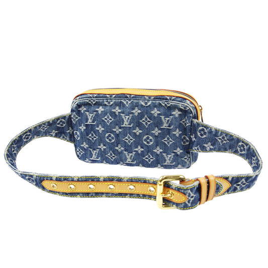 LOUIS VUITTON★ 2007 BUM BAG MONOGRAM DENIM M95347 27686