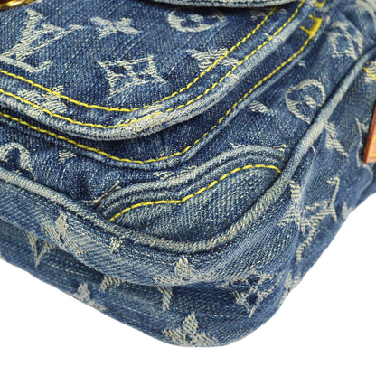 LOUIS VUITTON★ 2007 BUM BAG MONOGRAM DENIM M95347 27686