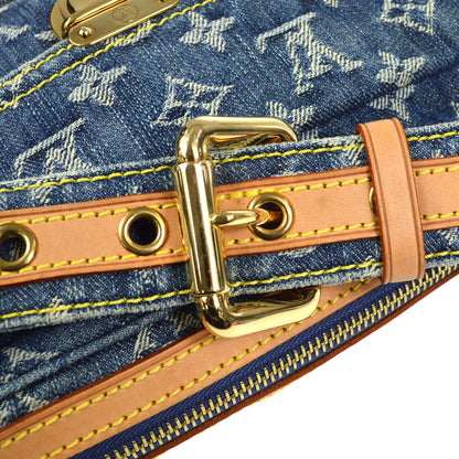 LOUIS VUITTON★ 2007 BUM BAG MONOGRAM DENIM M95347 27686