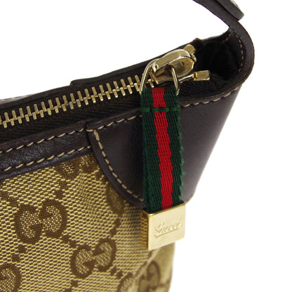 Gucci GG Sherry Line Handbag Brown 58110