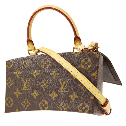 LOUIS VUITTON★ TWISTED BOX 2WAY SHOULDER HANDBAG MONOGRAM M40275 58090