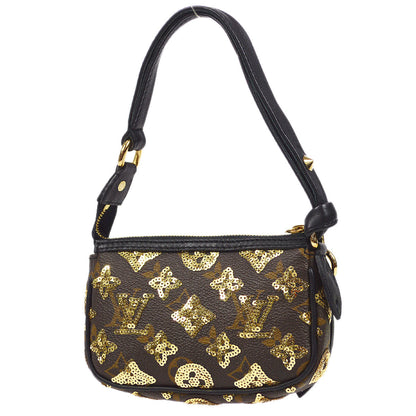 LOUIS VUITTON★ 2009 MINI POCHETTE ACCESSOIRES MONOGRAM ECLIPSE M60125 48822