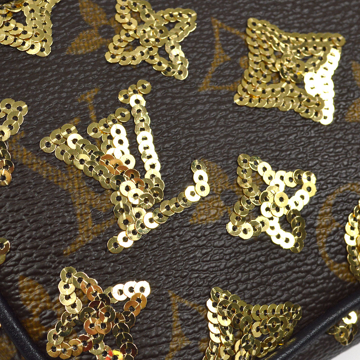 LOUIS VUITTON★ 2009 MINI POCHETTE ACCESSOIRES MONOGRAM ECLIPSE M60125 48822