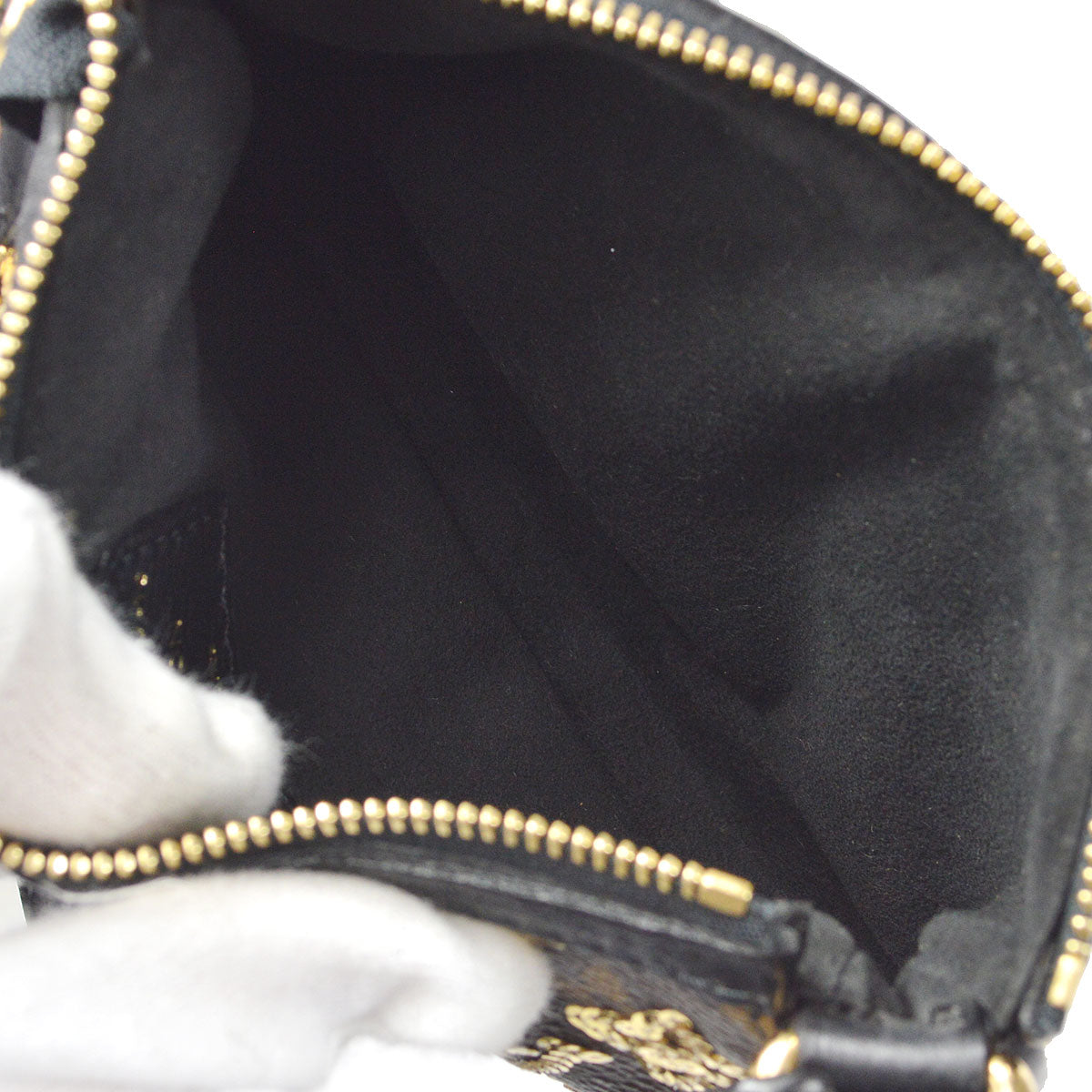 LOUIS VUITTON★ 2009 MINI POCHETTE ACCESSOIRES MONOGRAM ECLIPSE M60125 48822