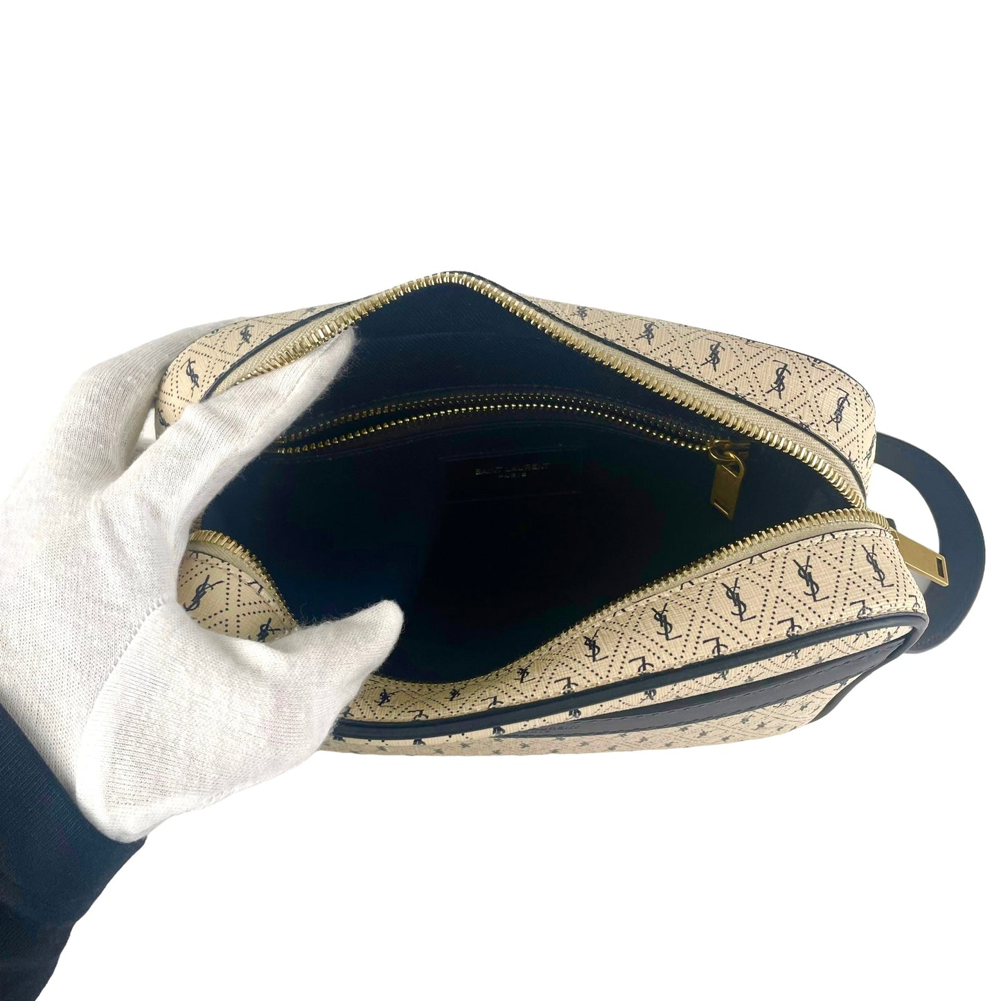 Saint Laurent Camera Monogram All Over Beige