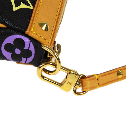 LOUIS VUITTON Pochette Accessoires Handbag Black Multicolor M92648 78345