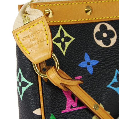 LOUIS VUITTON Pochette Accessoires Handbag Black Multicolor M92648 97881