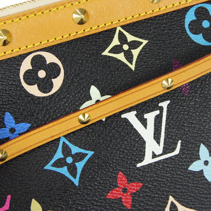 LOUIS VUITTON Pochette Accessoires Handbag Black Multicolor M92648 97881