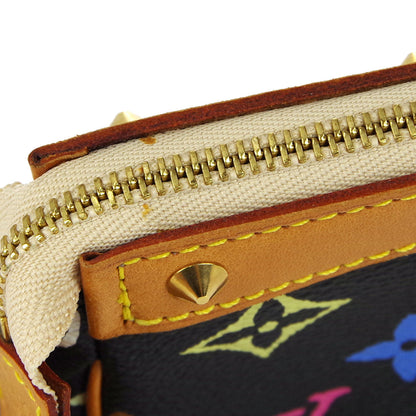 LOUIS VUITTON Pochette Accessoires Handbag Black Multicolor M92648 97881