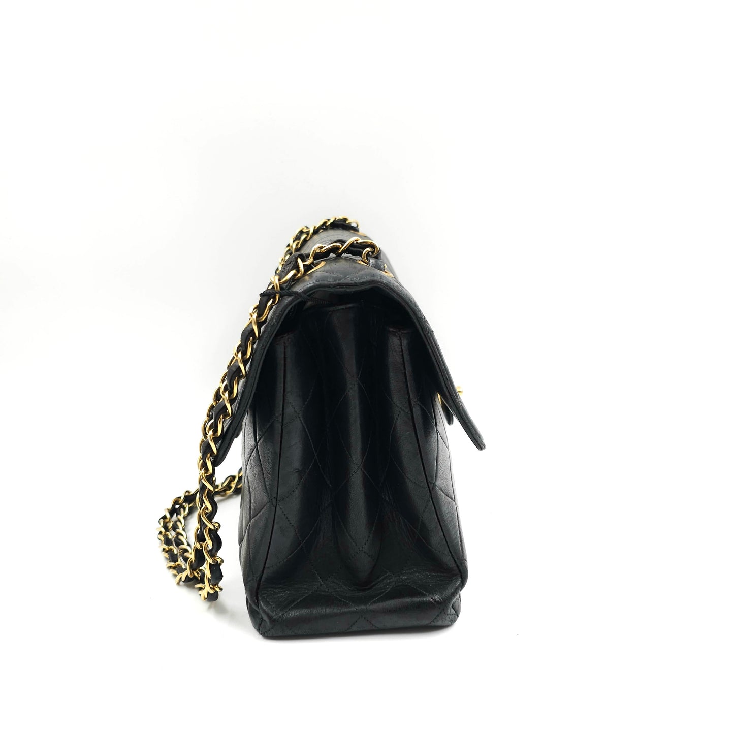 Chanel Glazed Calfskin Large Classic Double SIded Flap Bag